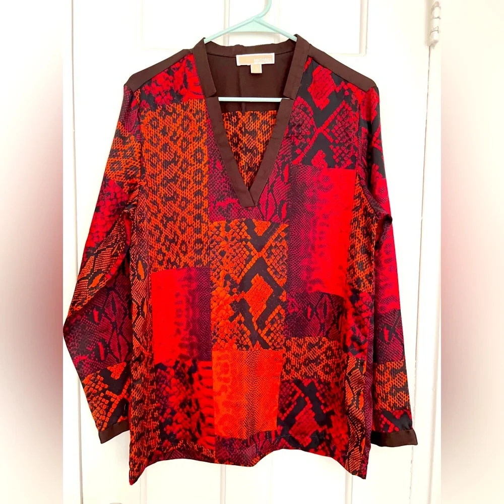 Michael Kors Long-sleeved feel silk blouse - Picture 4 of 7